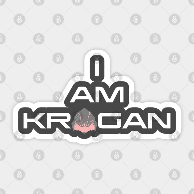 I Am Krogan (Grunt Version) Sticker by SpectreRequisitions